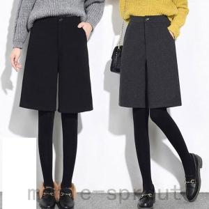 バミューダー ハーフパンツ キュロット ひざ丈パンツ