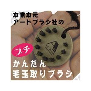 ２個セット プチかんたん毛玉取りブラシ 浅草アートブラシのかんたん毛玉取りブラシ 送料無料 プチ か...