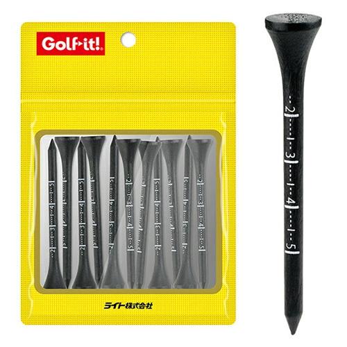 ゴルフ ティー シェルパック 目盛付 ウッドティー 70mm T-394 ゴルフ用品 (定形)(即納...