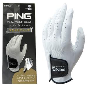 ゴルフグローブ PING ピン 羊革グローブ 左手用 右手用 GL-P2301 ゴルフ用品 ゴルフ手袋 (即納)