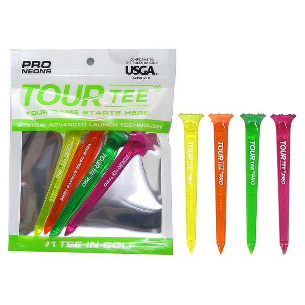 TOUR TEE ツアーティー プロ ネオン T-489-590 ゴルフ用品 PRO ゴルフ ティー...