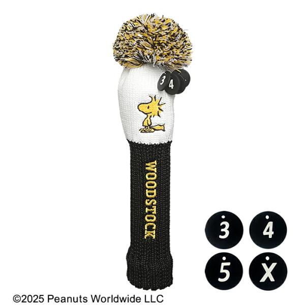 ウッドストック ニット ヘッドカバー ユーティリティ用 H-516 ゴルフ用品 スヌーピー キャラク...