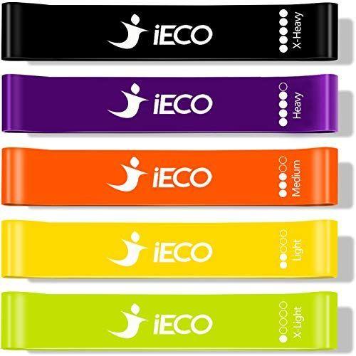 iECO エクササイズバンド トレーニングチューブ 筋トレ チューブ ストレッチゴムバンド ループバ...