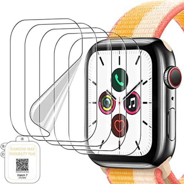 5枚入For Apple Watch Series 745mm 41mm対応スクリーンプロテクター新...