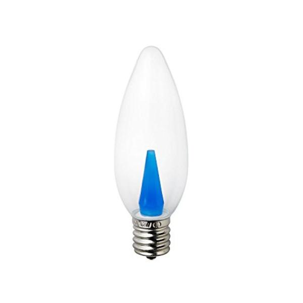 ELPA LED装飾電球 シャンデリア球形 口金直径17mm クリアブルー LDC1CB-G-E17...