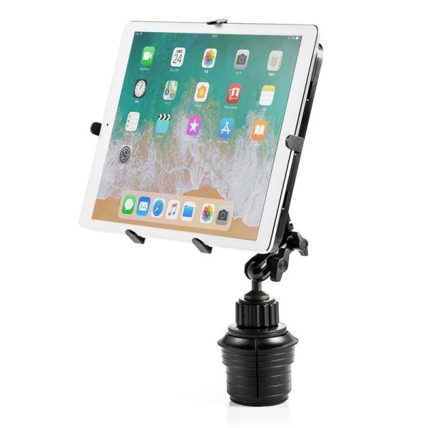 サンワダイレクト iPad タブレット 車載ホルダー カップホルダー/ドリンクホルダー設置 9.7?...