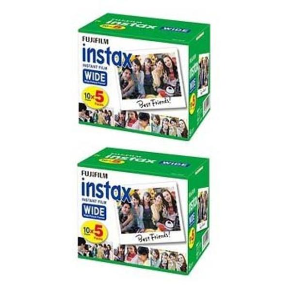 富士フイルム インスタントカラーフィルム Instax Wide 5パック×2（100枚分）