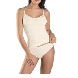 HANRO ハンロ COTTON SEAMLESS Ｖネック コットンキャミソール