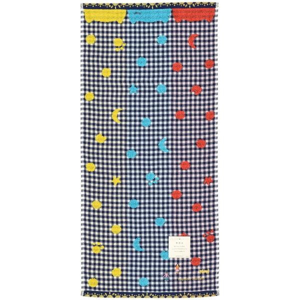 ツモリチサト・フェイスタオル（ネコネコギンガム）