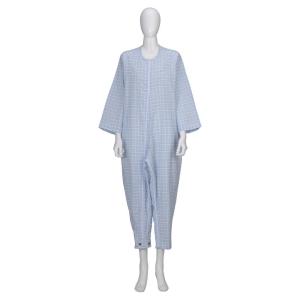 竹虎 フドーねまき3型 スリーシーズン 水色格子 LL