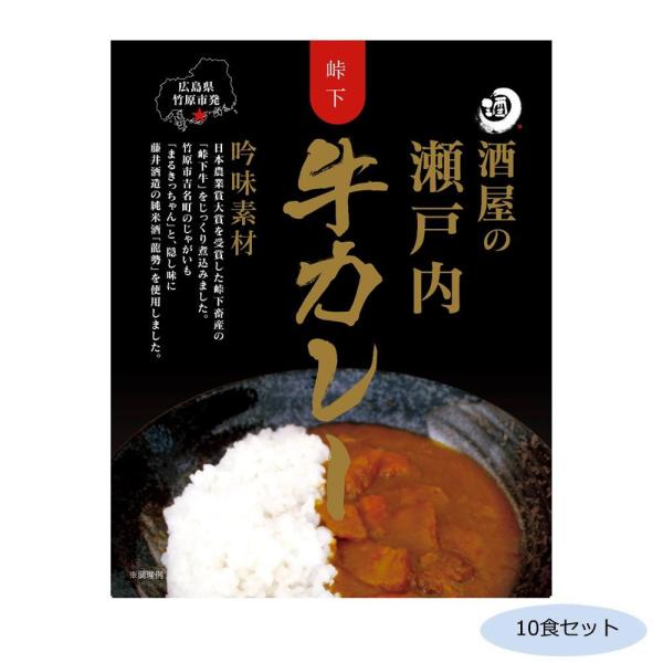 （代引不可）ご当地カレー 広島 酒屋の瀬戸内牛カレー 10食セット
