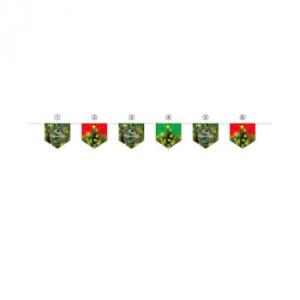 （代引不可）N連続旗　6連　メリークリスマス　(W300×H300)×6枚　全長2900mm　40196