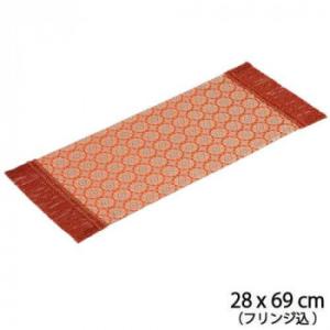 川島織物セルコン 天平華紋(てんぴょうかもん) 織りセンター 28×55cm HP1105 R・レッ...