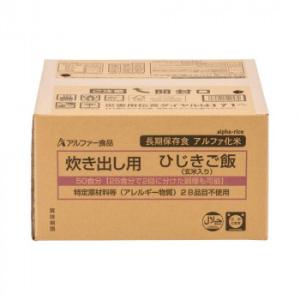 （代引不可）アルファー食品 炊き出し用 ひじきご飯(玄米入り) 5kg 11408615