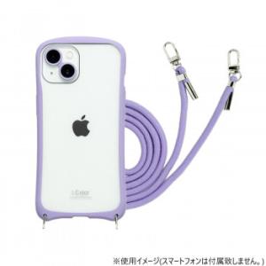 iPhone15/14兼用背面型ケース i.Color Purple iP23-61-ICSH03