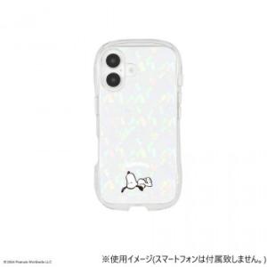 ピーナッツ iPhone16 対応 クリスタルクリアケース スヌーピー SNGG-91B