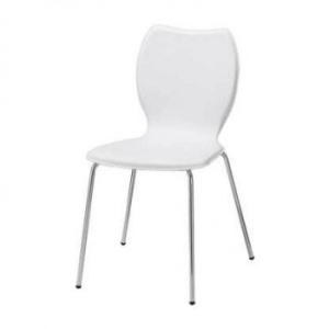 （代引不可）カフェチェアー スマートレザーチェア　ホワイト LFP-PVC03-WHN