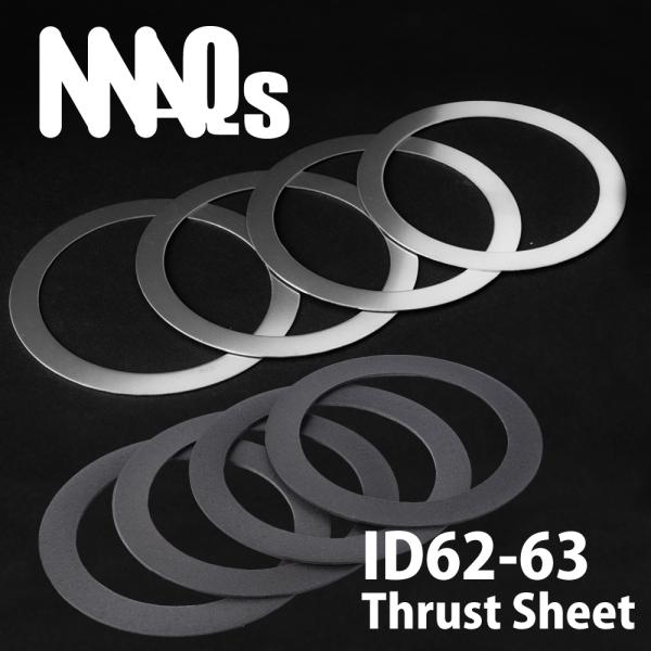 ID62 ID63 MAQs ステンレス テフロン スラストシート 8枚1セット 補修パーツ 直巻ス...