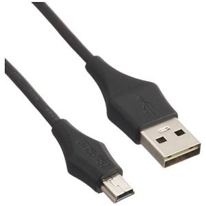 バッファロー BUFFALO どっちもUSB2.0ケーブル (A to miniB) 0.5m ブラック BSUA｜maquilla