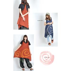チュニックワンピース 綿 大きいサイズ ノース...の詳細画像5