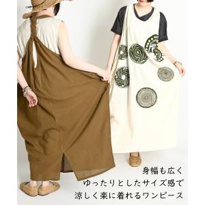 ワンピース ノースリーブ 春 夏 ロング マキ...の詳細画像4