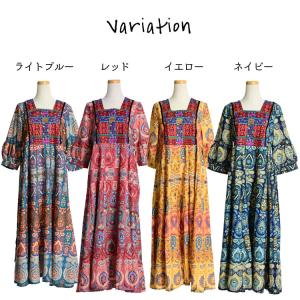 ワンピース 春 夏 レディース 半袖 6分袖 ...の詳細画像1