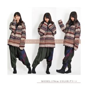 サルエルパンツ パッチワーク カーゴパンツ メ...の詳細画像5