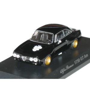 卓出 京商 1 64 アルファロメオ ミニカーコレクション４ １７５０ ｇｔ 未開封新品同様 黒 蛇マーク ａｍ