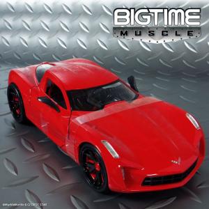 B2 JADA ミニカー 1/24 BIGTIME '09 CORVETTE STINGRAY CONCEPT コルベット・スティングレイ コンセント レッド // アメリカン雑貨 / インテリア雑貨 / アメ車｜marblemarble