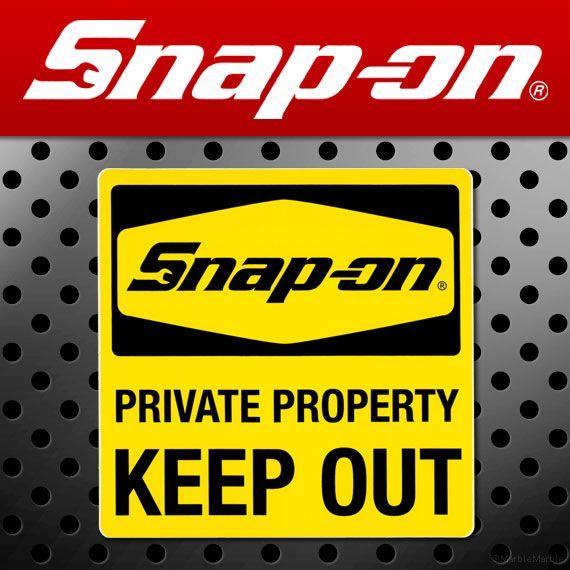 H4 Snap-on スナップオン アメリカンステッカー KEEP OUT 006 アメリカン雑貨