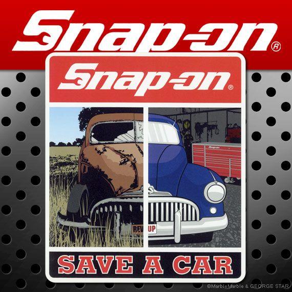 H4 デカール・ステッカー 車・バイク向け Snap-on スナップオン ステッカー #028