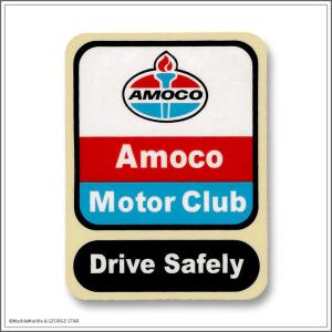 G2 デカール ステッカー 耐UV 耐水 #063 Amoco Motor Club Drive Safely // アメリカン雑貨 / ネコポス可｜marblemarble