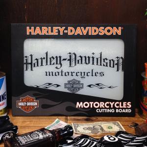 A2 ハーレーダビッドソン モーターサイクル カッティングボード [ HDL-18504 まな板 HARLEY DAVIDSON ガラス]｜marblemarble