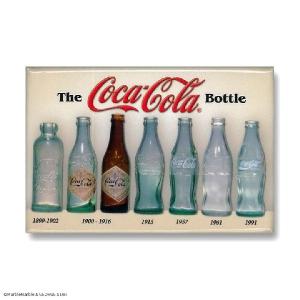 F3 Ice Box マグネット 磁石 #012 COKE Bottle History // インテリア雑貨 / コカコーラ / アメリカ雑貨 / MADE IN USA｜marblemarble