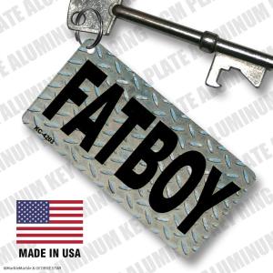 G5 CMプレート キーホルダー #009 FAT BOY // ナンバープレート キーリング 男性 メンズ MADE IN USE アメリカン雑貨 ネコポス可