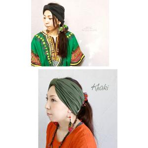 エスニック ヘアバンド ターバン ファッション...の詳細画像5