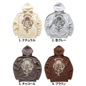 エスニック パーカー ジップアップ スウェット...の詳細画像1