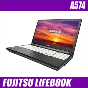 中古ノートパソコン 富士通 LIFEBOOK A574 | WPS Office搭載 15.6型 8GB HDD320GB コアi3 Windows10 テンキー DVDドライブ Bluetooth 無線LAN｜marblepc