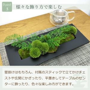 フェイクグリーン 壁掛け 額 [ウォールデコ ...の詳細画像5