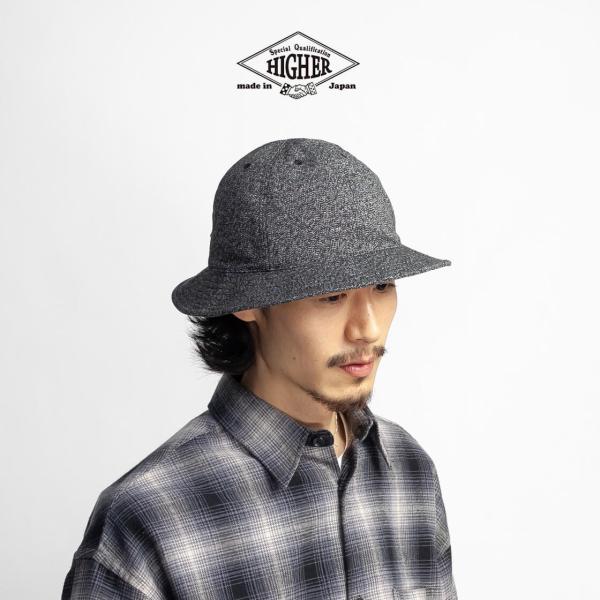 ハイヤー HIGHER ハット 帽子 フレンチオックスフォード シンチバック 日本製 メンズ レディ...