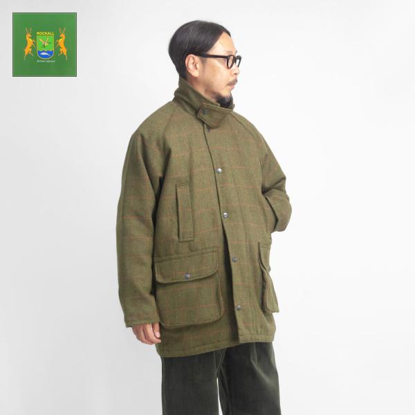 ロックオール ROCKALL ツイード ハンティングジャケット 中綿 メンズ