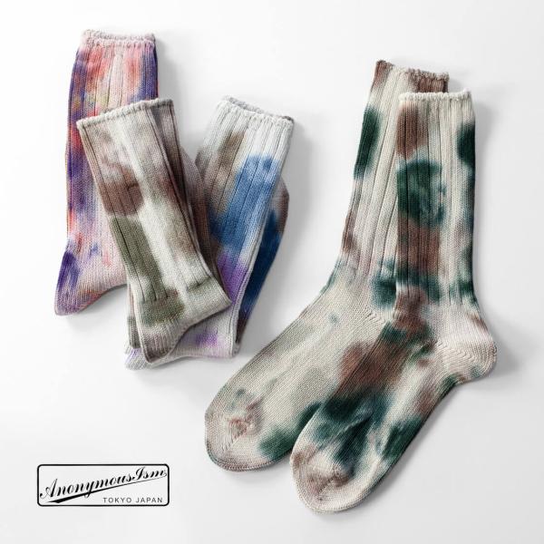アノニマスイズム AnonymousIsm ダッシュダイ クルーソックス 日本製 靴下 メンズ