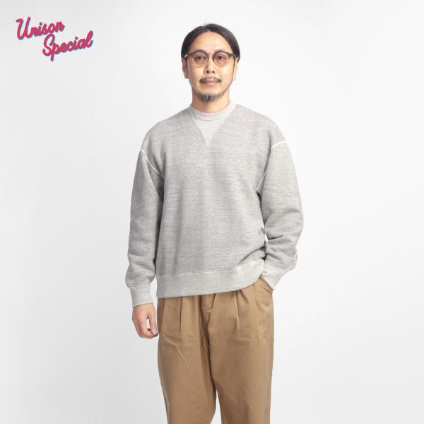 ユニゾンスペシャル Unison Special 吊り編み裏毛 スウェットシャツ 日本製 メンズ