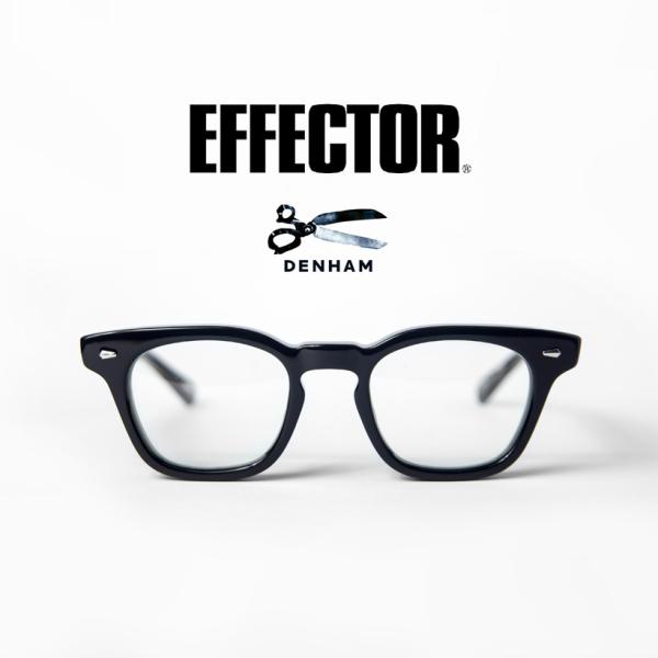 エフェクター EFFECTOR デンハム5 DENHAM5 スクエア メガネ 伊達 度付き
