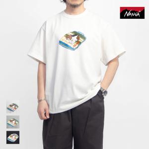 【セール価格】ナンガ NANGA エコハイブリッド ビーグル犬 プリントTシャツ メンズ