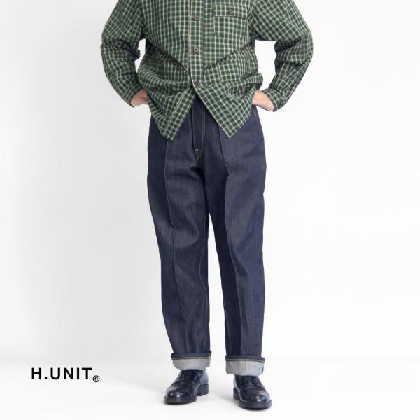 リー Lee エイチユニット H.UNIT センターシーム ライダースデニムパンツ 101B メンズ...