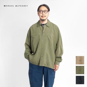 マニュアルアルファベット MANUAL ALPHABET モダールレーヨン ファティーグシャツ 日本製 メンズ｜marcarrows