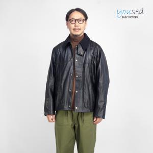 nano universe◇シングルライダースジャケット/S/馬革/BLK/無地/668