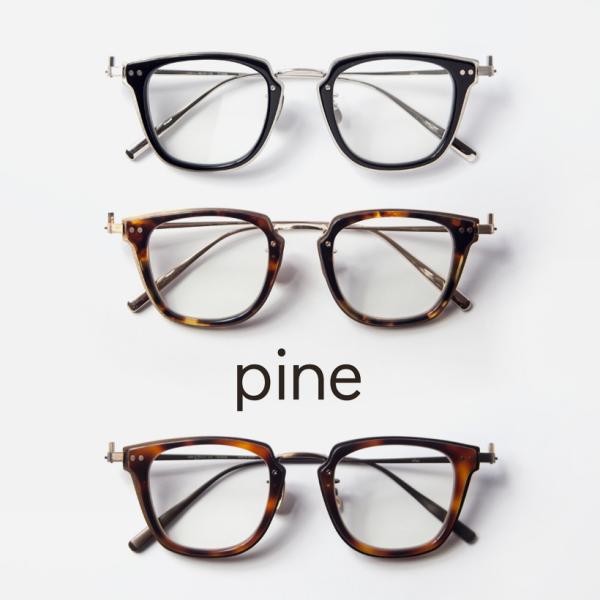 パイン pine 1026 コンビ ウェリントンフレーム 日本製 鯖江 メガネ 度付き 伊達