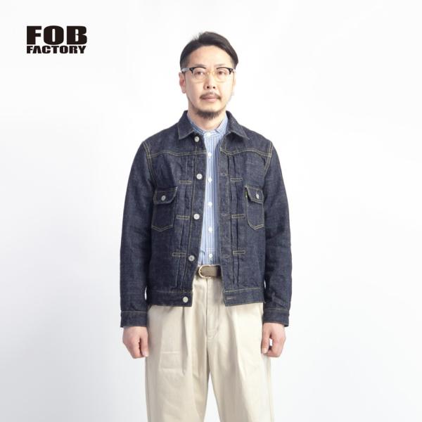 FOBファクトリー FOB FACTORY GL3セルビッチデニムジャケット 2nd 日本製 メンズ